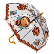 Зонт детский прозрачный, свисток Diniya 2651 (16305) Пчелка