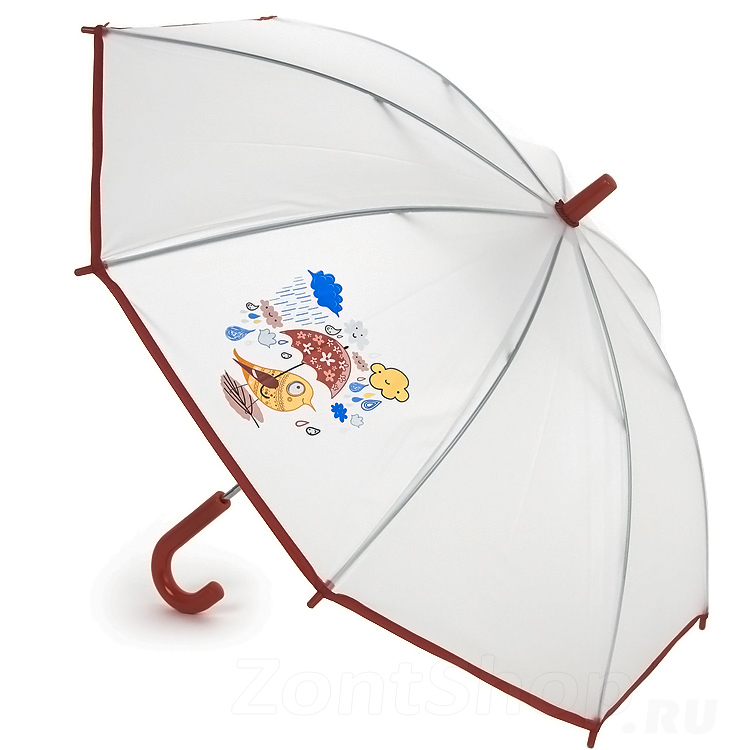 Зонт детский полупрозрачный Airton 1511 8701 Птичка и тучка