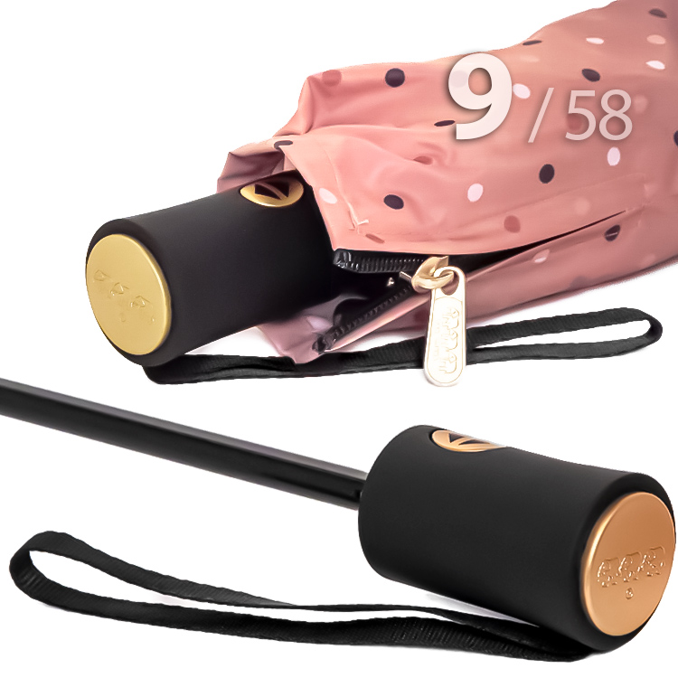 Зонт Три Слона L-3992 (A) 18183 Горох Полоска коричневый