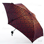 Зонт женский Zest 55518 7502 Орнамент Бордовый