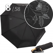 Зонт Три Слона L-3897 (E) 18067 Цветы Графика Черный
