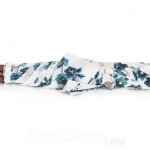 Зонт трость женский Fulton L056 2768 Porcelaine Blue Белый Синие цветы