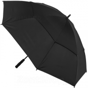 Зонт трость AMEYOKE L75 STORM (01) Черный (наконечник пластик)