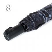 Зонт Три Слона M-8807 (9865) Клетка Черный, мужской