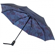 Зонт Три Слона L-3880 (A) 18777 Пионы двухсторонний синий (сатин)