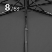 Зонт Три Слона M-8820 Черный двойные спицы