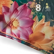 Зонт Три Слона L-3825 (Q26) 18849 Цветы зеленый (сатин)