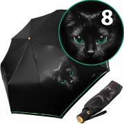 Зонт Три Слона L-3870 (A) 18822 Кошка зеленая кайма