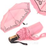 Зонт женский Три Слона 118 F 14166 Рюши орнамент розовый