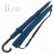 Зонт трость Ame Yoke L90-STORM (02) Синий,  очень большой купол, воздушный клапан, чехол на лямке