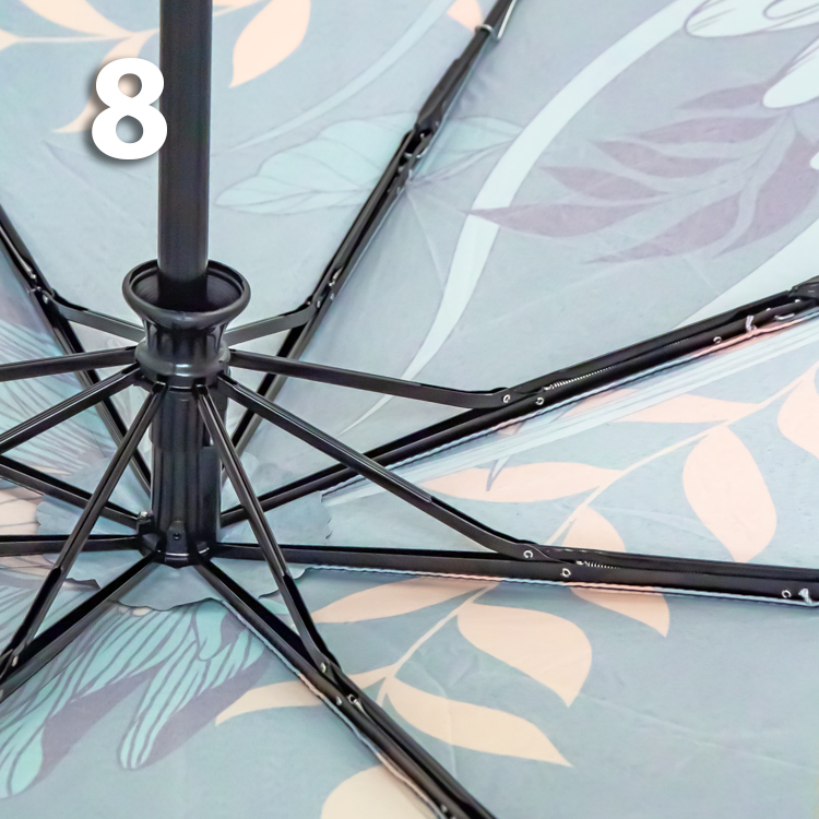 Зонт Три Слона L-3854 (A) 18761 Цветы, Зеленый (сатин)