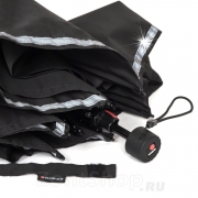 Зонт Knirps X.050 Rookie Manual BLACK REFLECTIVE (светоотражающая полоса) 1000 (светоотражающая полоса)