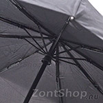 Зонт мужской Zest 13940 черный, ручка полукрюк