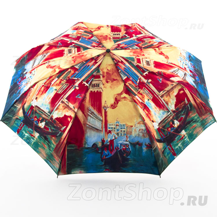 Зонт женский Zest 23744 7543 Прогулка в Венеции (сатин)