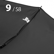 Зонт Три Слона M-8909 Черный, мужской (гладкая ручка)