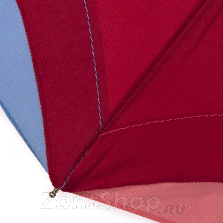 Зонт женский Три Слона L3110 B/S рюши мульти 4738 Красный