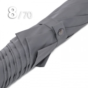 Зонт трость Ame Yoke L70-8S (03) Серый (усиленный, при ветре не выворачивается)