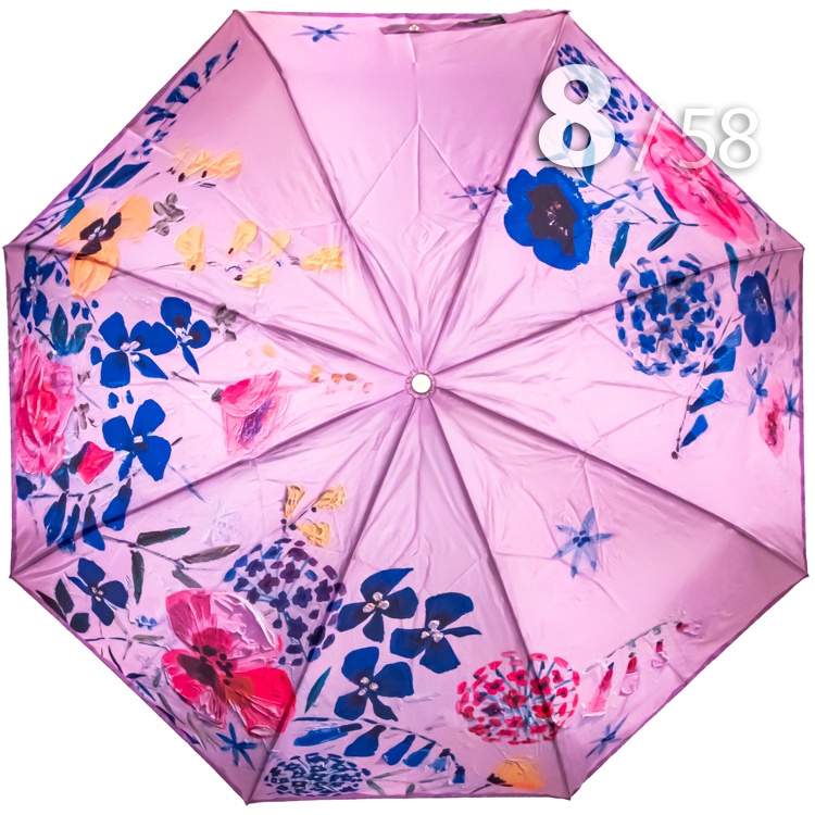 Зонт Три Слона L-3825 (R) 18530 Розовый букет (сатин)