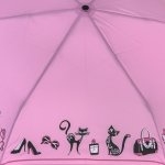 Зонт женский Три Слона L3640 15332 Стильные кошки Розовый