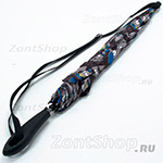 Зонт трость женский Nex 31611 (6754) Серые Кошки (на ремне)
