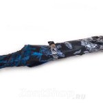 Зонт трость женский DOPPLER 714765-N (11901) Пионы, Лилии синий