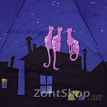 Зонт женский Zest 24756 5982 Кошки на крыше