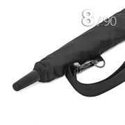 Зонт трость Ame Yoke L90-STORM (01) Черный,  очень большой купол, воздушный клапан, чехол на лямке