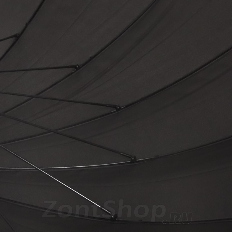 Зонт трость огромный купол, для встречи гостей черный Ame Yoke L80