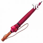Зонт трость Три Cлона L-2163 18604 Бордовый 16 спиц, ручка дерево