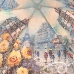 Зонт женский LAMBERTI 73116 (13642) Прогулка по Парижу