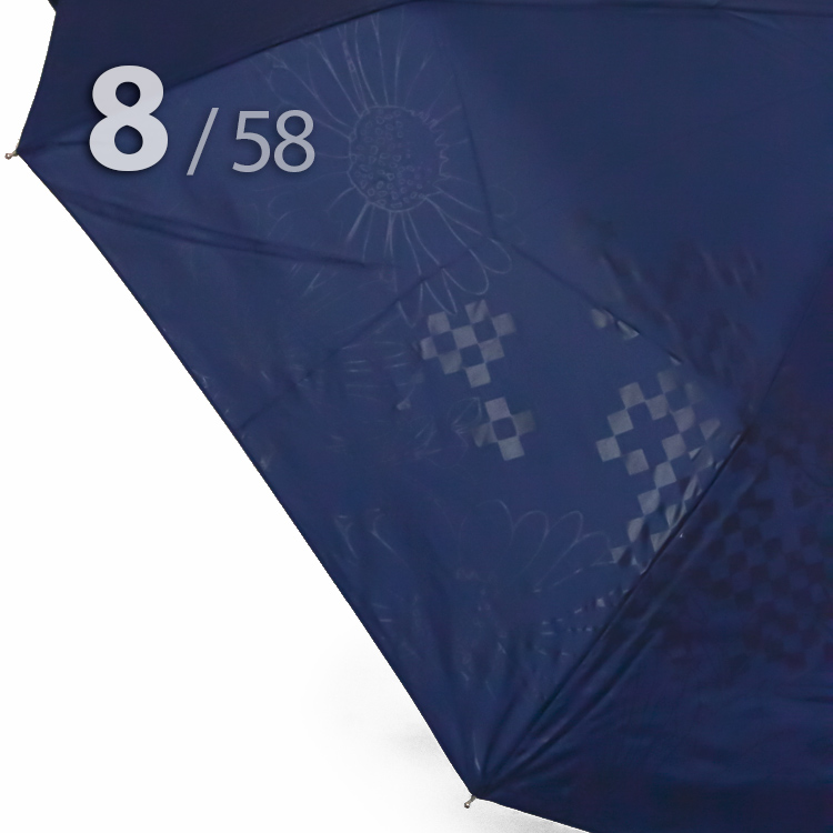 Зонт Три Слона L-3898 (C) 18371 Цветы Графика Синий