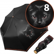 Зонт Три Слона L-3870 (A) 18821 Кошка коричневая кайма