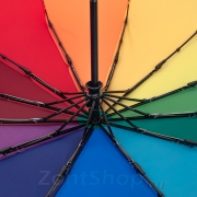 Зонт женский ArtRain 3932 (16541) Радужный хлястик голубой