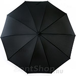 Большой зонт трость мужской Trust 19950 Черный, 10 спиц