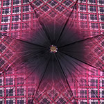 Зонт женский Три Слона 113 (C) 10347 Клетка Цветы розовый (сатин)
