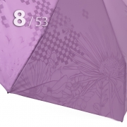 Зонт Три Слона L-4898 (C) 17908 Цветы Графика Сиреневый, компактный облегченный