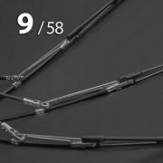 Зонт Три Слона M-8909 Черный, мужской (гладкая ручка)