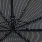 Зонт Fulton G818 4504 Черный-серая полоса