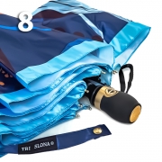 Зонт Три Слона L-3854 (A) 18764 Цветы, Синий (сатин)