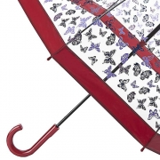 Зонт трость женский прозрачный Fulton L042 4327 Мечта бабочки