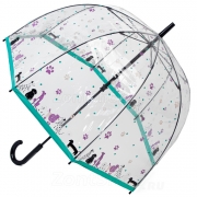 Зонт трость женский прозрачный Fulton L042 4254 Собаки