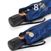 Зонт Три Слона L-3825 (Q26) 18845 Цветы синий (сатин)