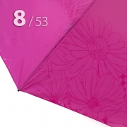 Зонт Три Слона L-4898 (C) 17910 Цветы Графика Ярко-Розовый, компактный облегченный