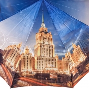 Зонт женский Amico 1310 16351 Москва Высотка (сатин)