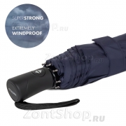 Зонт сверхпрочный ветроустойчивый DOPPLER 7443163-DMA Синий темный однотонный