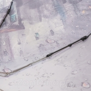 Зонт женский Diniya 116 (17181) Капли Сиреневый (сатин)