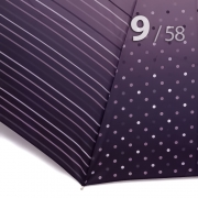 Зонт Три Слона L-3992 (A) 18181 Горох Полоска сиреневый