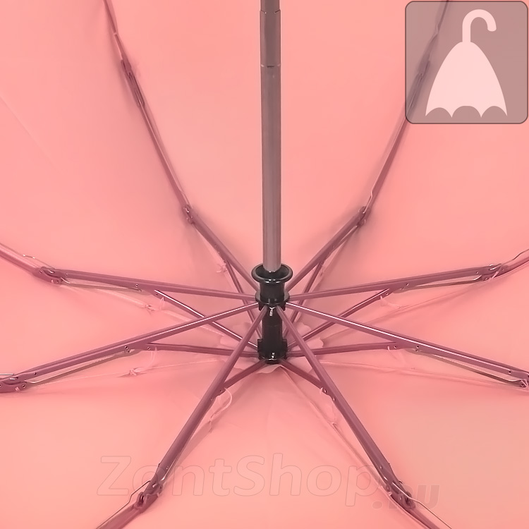 Зонт наоборот женский Три Слона 306 (EB F/JS) 14013 Букетики розовый (цветной каркас, обратное закрывание)