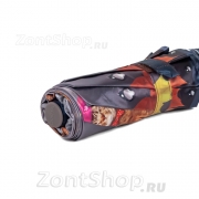 Зонт женский Diniya 177 17666 Кот под зонтом (сатин)