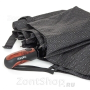 Большой надежный мужской зонт для двоих DOPPLER 74367-N (06) Геометрия Серый